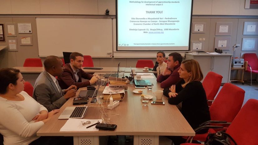 Përfaqësues të Odës Ekonomike të Maqedonisë Veri-Perëndimore janë pjesëmarrës në takim transnacional, pjesë e projektit Erasmus +